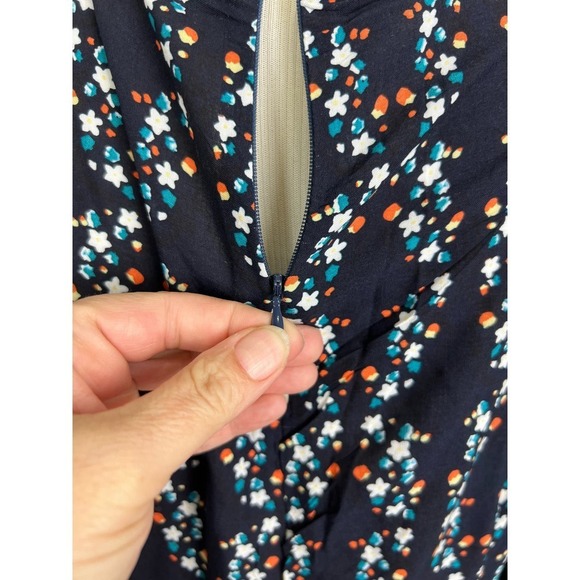 NWOT SHEIN Plunging Neck Tribal Print Floral Motif Maxi Dress Boho Dress 12/XL - Picture 11 of 12